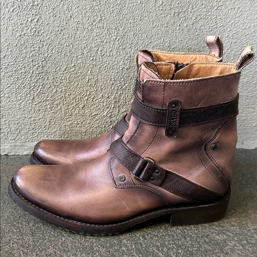Cuadra Urban Boots Brown Sz 9 Moto Style Western - Picture 2 of 10